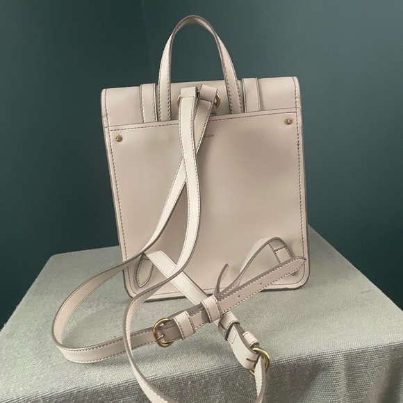 Anne Klein Cream Backpack with Gold Accents main image 7